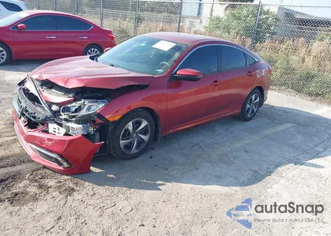 2021 Honda Civic Lx из США, поврежденный, VIN 2HGFC2F63MH555701